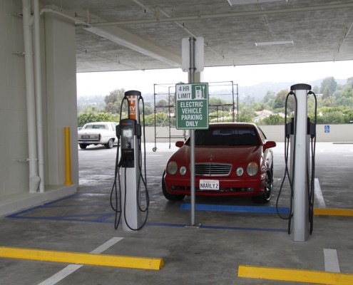 Charging station for electric cars